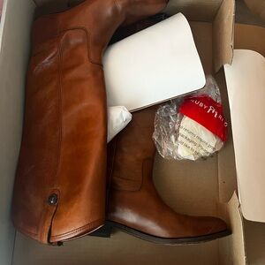 Frye Leather Boots Wide Calf